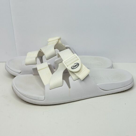 Chaco® Chillos Slide Sandals White Women's Size 8 - Picture 2 of 6